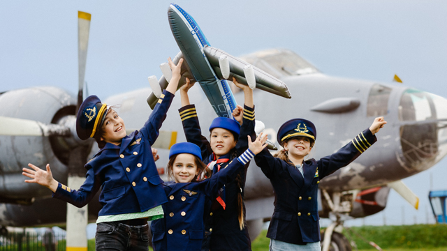 Aviodrome Opblaas vliegtuig